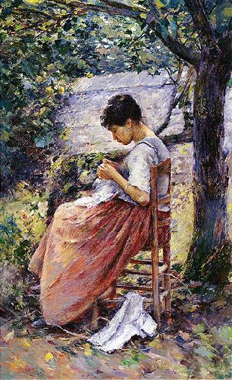 Theodore Robinson The Layette oil painting picture